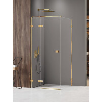 Złota kabina prysznicowa lewa 110x100 EXK-6771 Avexa Gold Shine XR New Trendy