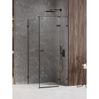 Czarna kabina prysznicowa prawa 90x90 EXK-6887 Avexa Black XR New Trendy