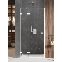 Białe drzwi prysznicowe uchylne lewe 120 cm EXK-2695 Avexa White New Trendy