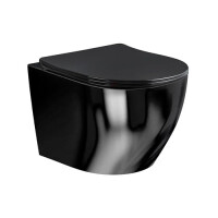 Czarna miska wc wisząca Mizu Rimless 4.0 MIZU-BL-RIM-03 Hydrosan