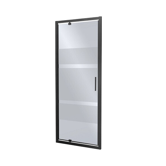 Drzwi prysznicowe czarny profil 80 cm Tomar Kerra