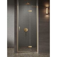Drzwi prysznicowe uchylne prawe kolor złoty 100 cm D-0912A New Trendy Nesta Gold Light