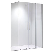 Drzwi prysznicowe rozsuwane szkło 8 mm szerokość 150 cm ASTRA-CH-DUO-150