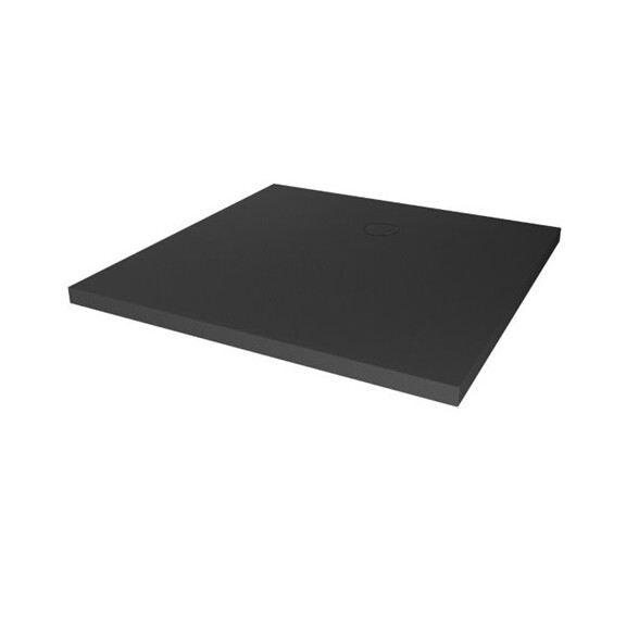 Brodzik kwadratowy 100x100 konglomerat kolor antracyt New Trendy Nex Shade B-0502