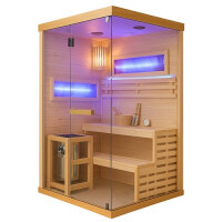 Sauna fińska 2 osobowa wysokotemperaturowa 3,5KW Harvia 120x120 cm Lark1-WD