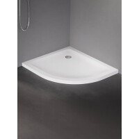 Mild New Trendy B-0684 niski brodzik prysznicowy asymetryczyny 80x90 cm gładki wersja lewa
