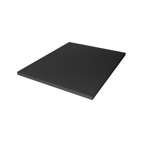Brodzik prostokątny 120x100 konglomerat kolor antracyt New Trendy Nex Shade B-0510
