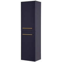 Słupek łazienkowy wiszący granatowy mat 143x40 cm Belli Gold Gante