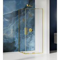 Smart New Trendy Light Gold kabina prysznicowa kwadratowa podwójne drzwi 120x120 cm EXK-4277