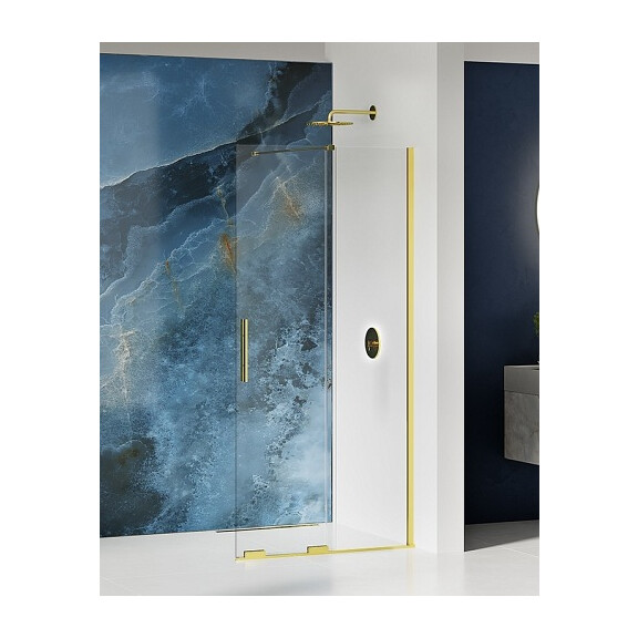 Smart New Trendy Light Gold rozsuwana ścianka prysznicowa walk in 80 cm EXK-4293