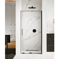 Smart New Trendy Black czarne drzwi prysznicowe wnękowe rozsuwane 120 cm EXK-4111