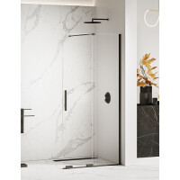 Smart New Trendy Black rozsuwana ścianka prysznicowa walk in 90 cm EXK-4190