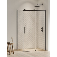 Softi Black New Trendy kabina prysznicowa kwadratowa rozsuwana samodomykająca 120x120 cm EXK-3979