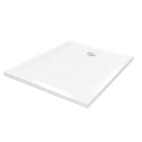 Mild Stone New Trendy B-0548 biały brodzik prysznicowy prostokątny 80x90 cm niski struktura kamienia