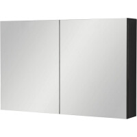 Szafka wisząca z lustrem 100x65 cm czarny mat Belli Gold