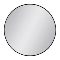 Lustro łazienkowe okrągłe 80 cm czarna rama