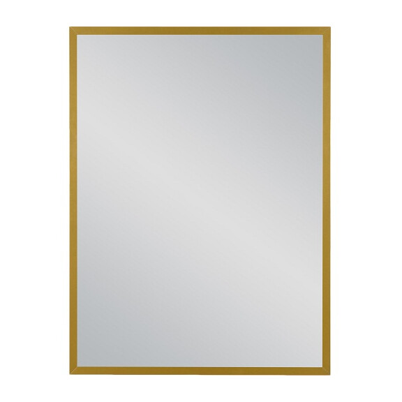 Lustro łazienkowe prostokątne 60x80 cm złota rama
