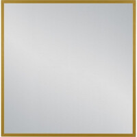 Lustro łazienkowe kwadratowe 80x80 cm złota rama
