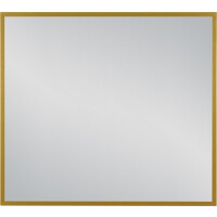 Lustro łazienkowe prostokątne 90x80 cm złota rama