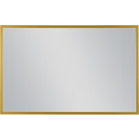Lustro łazienkowe prostokątne 100x65 cm złota rama