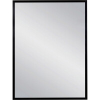 Lustro łazienkowe prostokątne 60x80 cm czarna rama