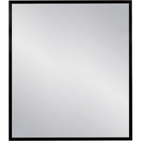 Lustro łazienkowe prostokątne 70x80 cm czarna rama
