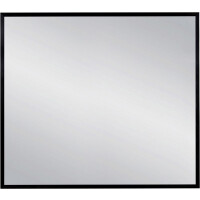 Lustro łazienkowe prostokątne 90x80 cm czarna rama