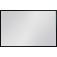 Lustro łazienkowe prostokątne 100x65 cm czarna rama