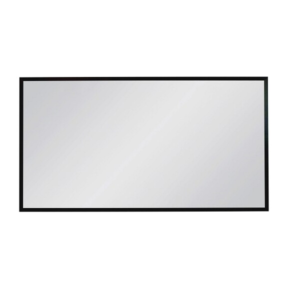 Lustro łazienkowe prostokątne 120x65 cm czarna rama