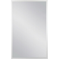 Lustro łazienkowe prostokątne 50x80 cm srebrna rama