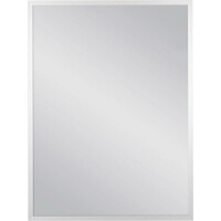 Lustro łazienkowe prostokątne 60x80 cm srebrna rama