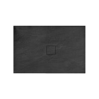 Brodzik prysznicowy kamienny, czarny 90x120 Stone Rea