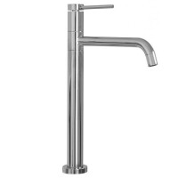 Bateria umywalkowa srebrna, wysoka Lugano Slim Rea