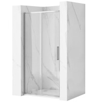 Drzwi prysznicowe rozsuwane 140 cm Rapid Slide Rea Chrom