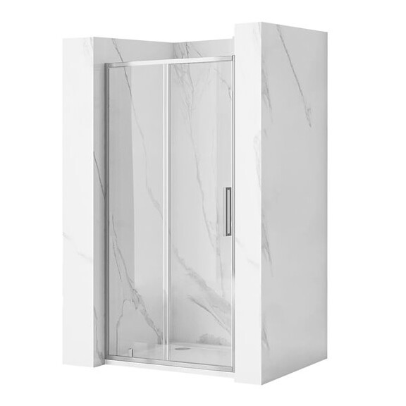 Drzwi prysznicowe rozsuwane 140 cm Rapid Slide Rea Chrom