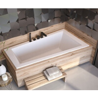 Wanna do zabudowy asymetryczna Intima Slim Besco prawa 150x85 cm