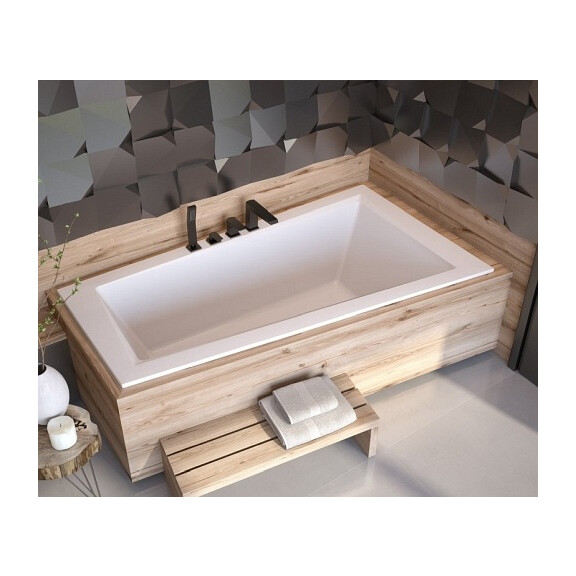 Wanna do zabudowy asymetryczna Intima Slim Besco prawa 150x85 cm