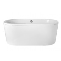 Wanna wolnostojąca Victoria 160 cm syfon chrom z przelewem Besco