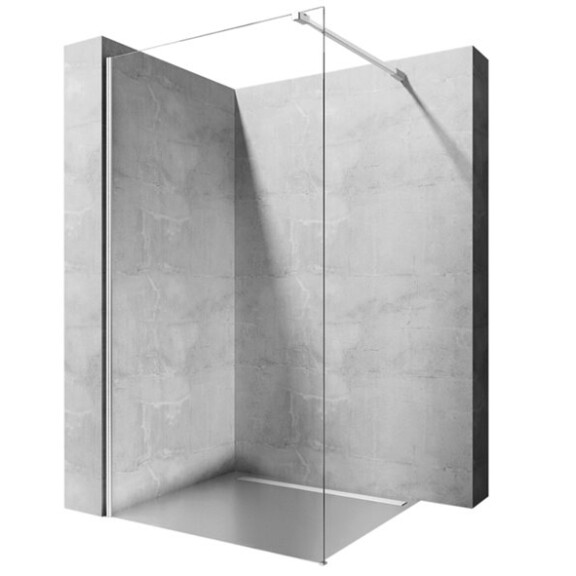 Ścianka prysznicowa walk-in profile chromowane 120 cm Aero Rea