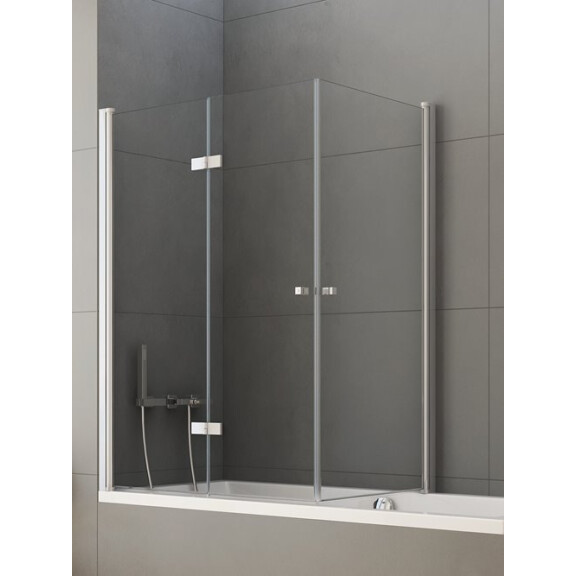 Parawan wannowy podwójny, uchylno-składany New Soleo 120x70 cm lewy P-0030/P-0024