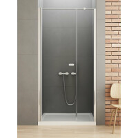 Drzwi prysznicowe uchylne 120 cm D-0141A/D-0094B-WP New Soleo