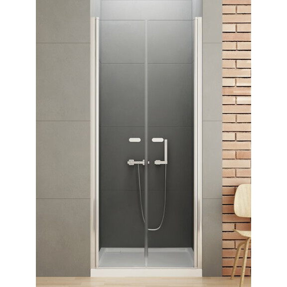 Drzwi prysznicowe 80 cm uchylne D-0124A New Soleo New Trendy