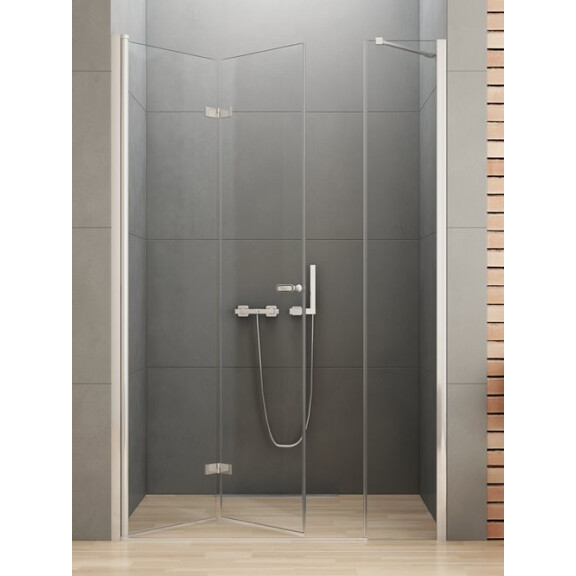 Drzwi prysznicowe składane 130 cm lewe D-0150A/D-0094B New Soleo