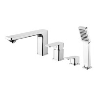 Bateria wannowa 4-otworowa, chrom Apure AP2232 CR Omnires