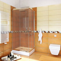 Kabina prysznicowa, kwadratowa 80x80 Stylio BK501QT+