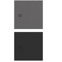 Brodzik kwadratowy 90x90 szary New Trendy Mori B-0395