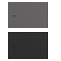 Brodzik prostokątny 120x90 szary New Trendy Mori B-0399