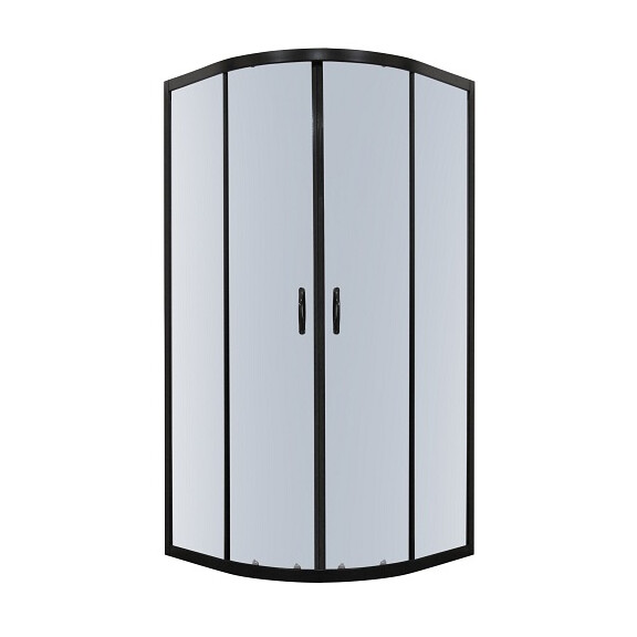 Kabina prysznicowa 80x80 czarne profile Tiara Kerra