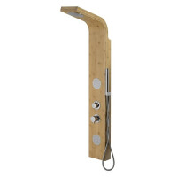Panel natryskowy bambusowy chrom bateria mieszacz B-231 Bali Corsan