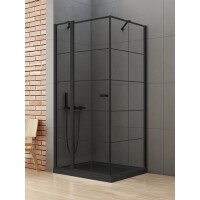 Kabina prysznicowa 90x90 lewa K-0579 New Soleo Black New Trendy